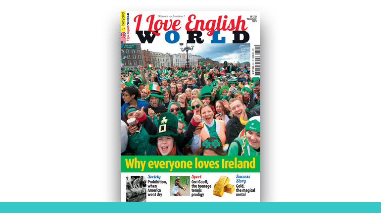 couverture du magazine I Love English World 2020