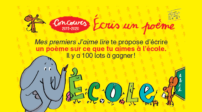 Concours « Écris un poème » avec Mes premiers J’aime lire