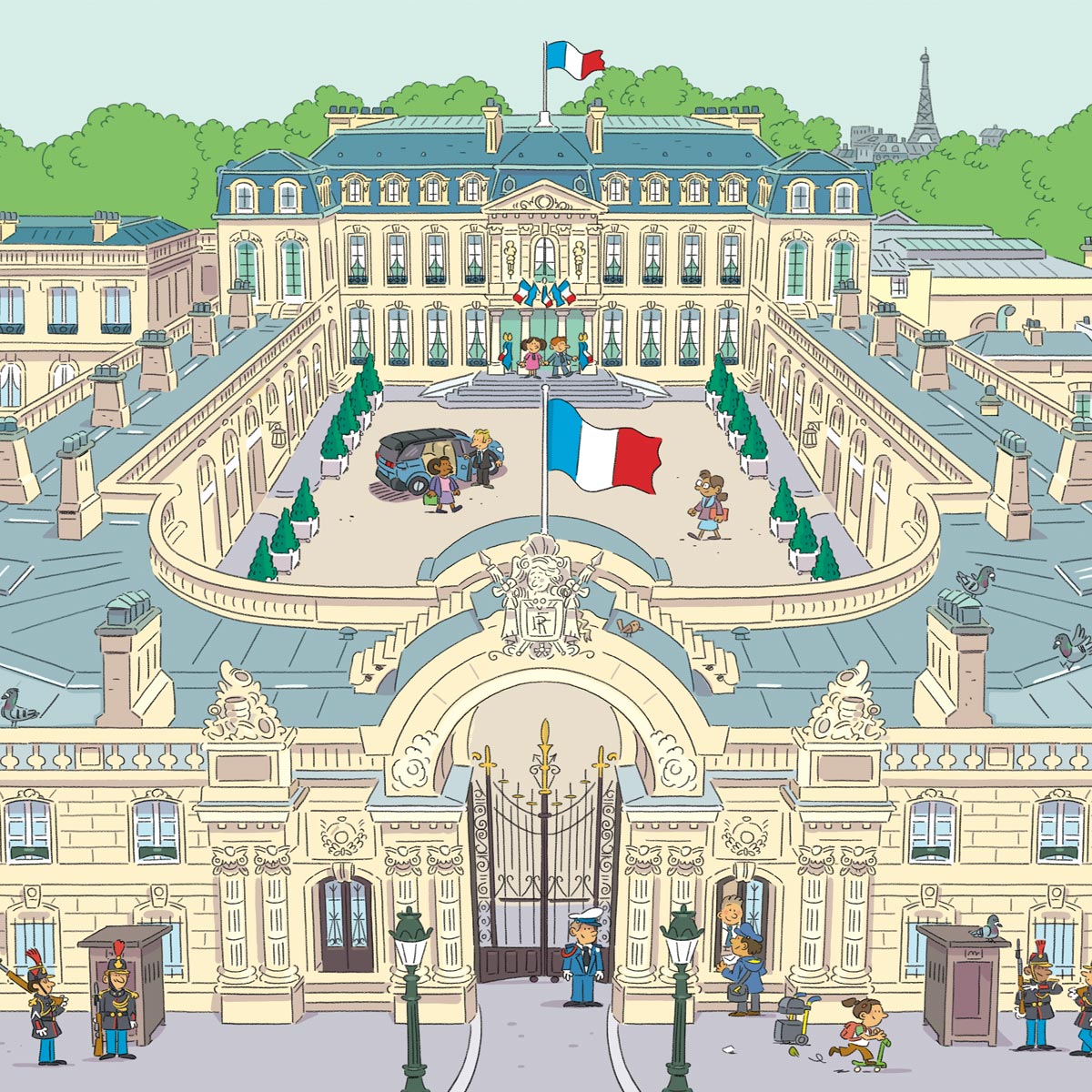 Bienvenue au palais de l’Élysée !