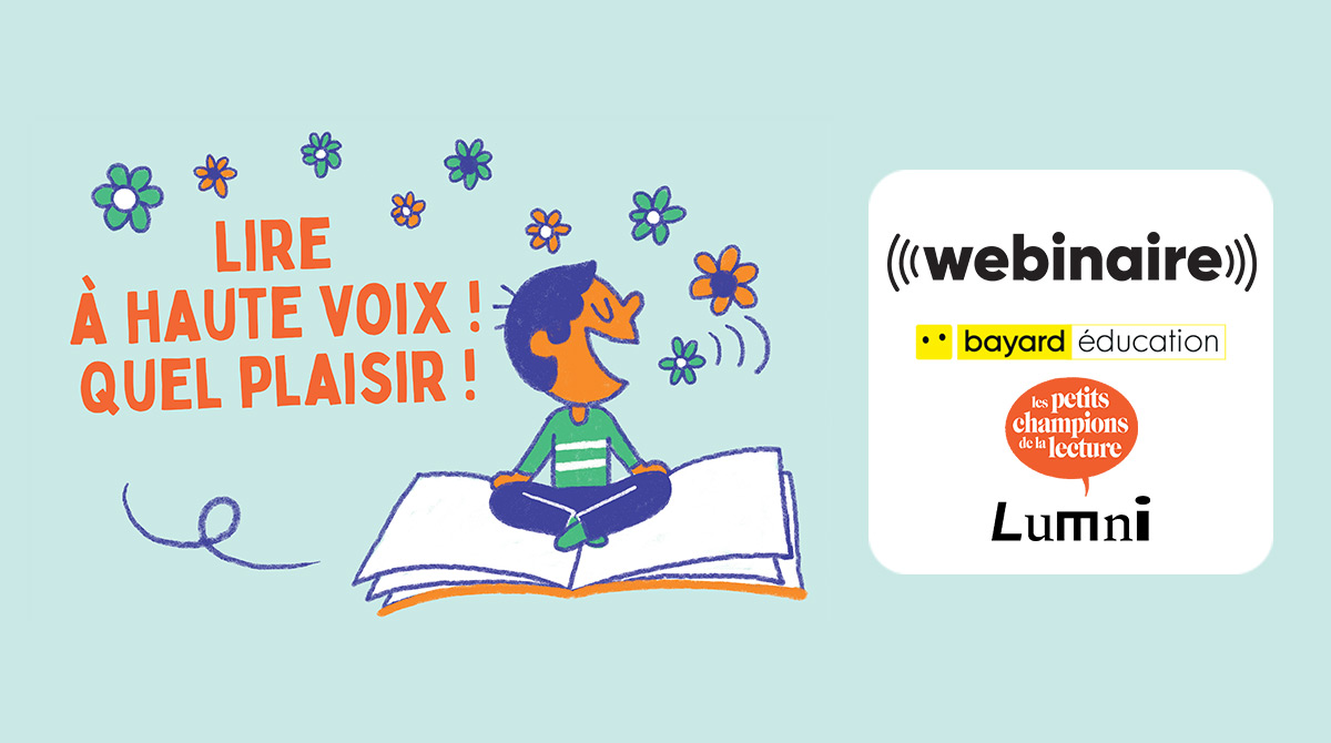 Webinaire Lire à haute voix ! Quel plaisir ! Illustration : Océane Meklemberg