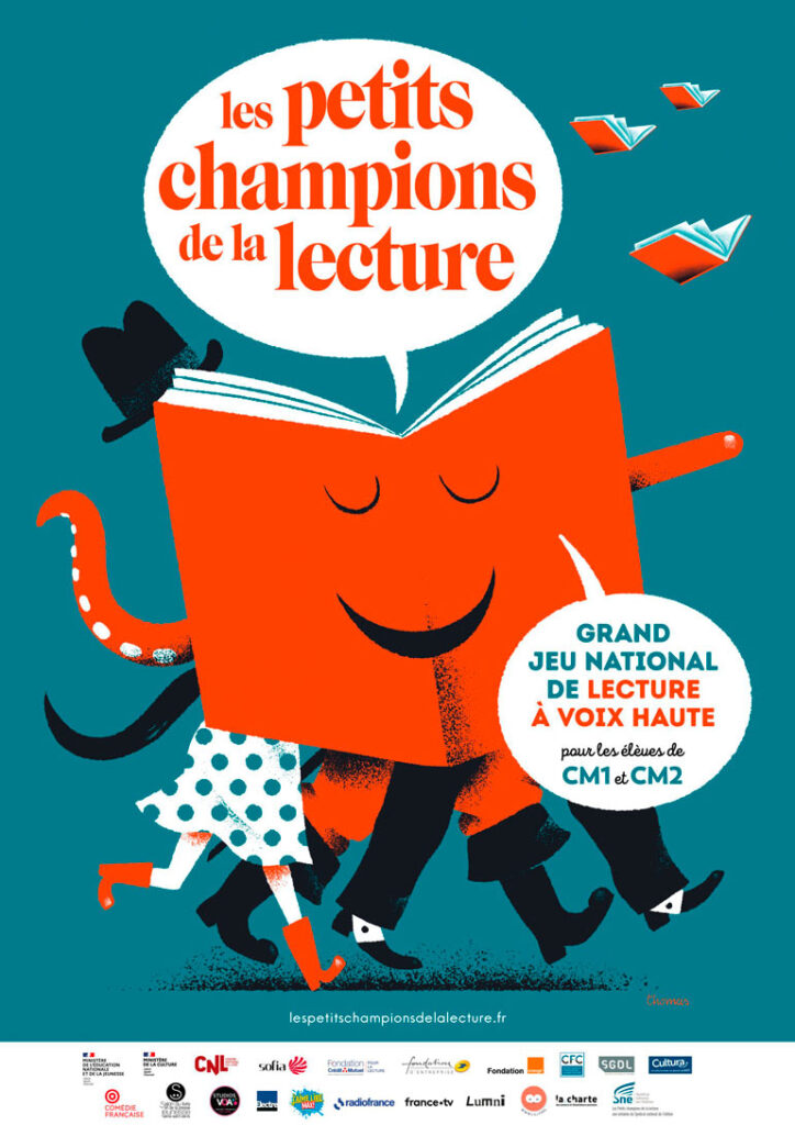Affiche Les petits champions de la lecture 2022-2023 - 11e édition