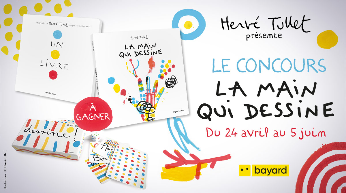 Hervé Tullet présente le concours La main qui dessine, du 24 avril au 5 juin
