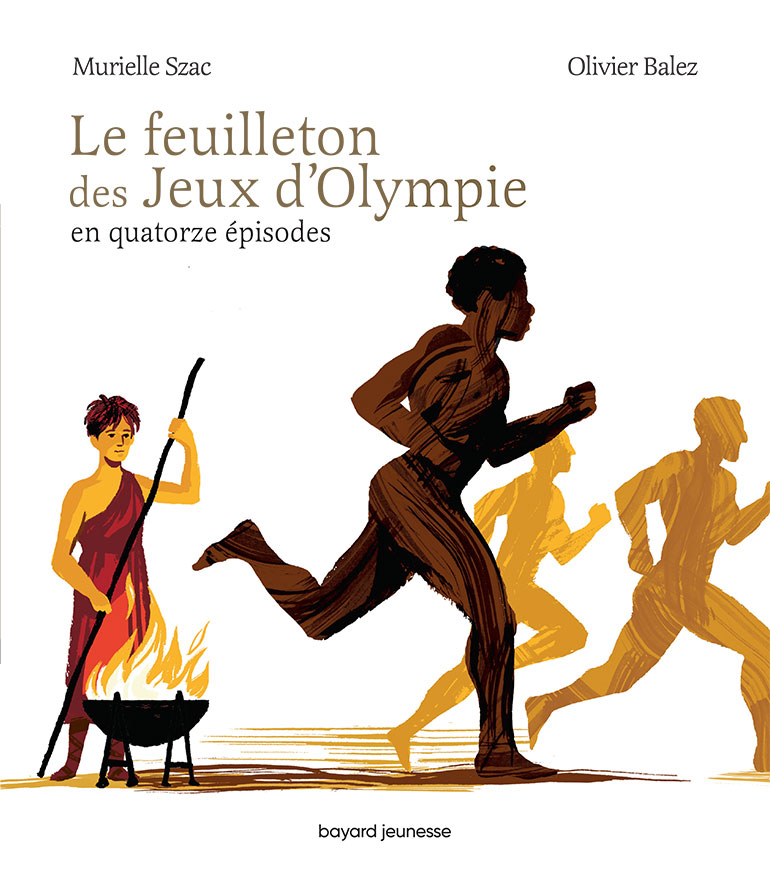 Affiche couverture livre. Préparer les JO avec Les Jeux d’Olympie de Murielle Szac.