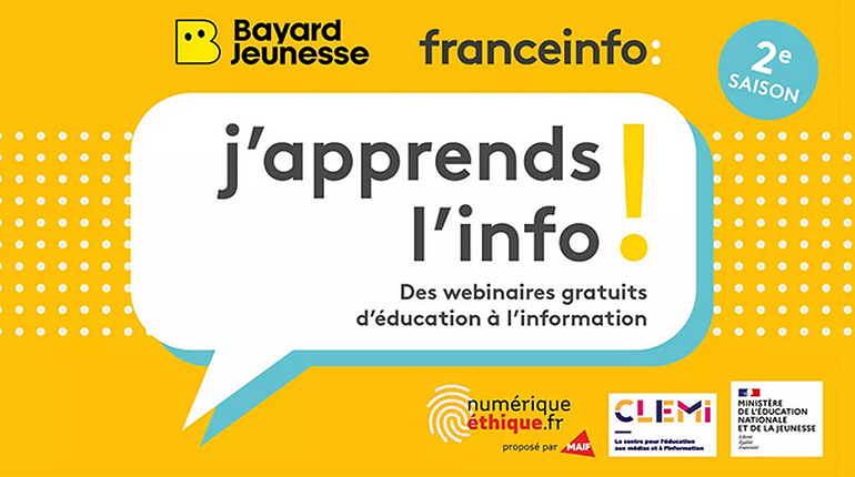 Webinaires “J'apprends l'info” 2025-2026 : demandez le programme !