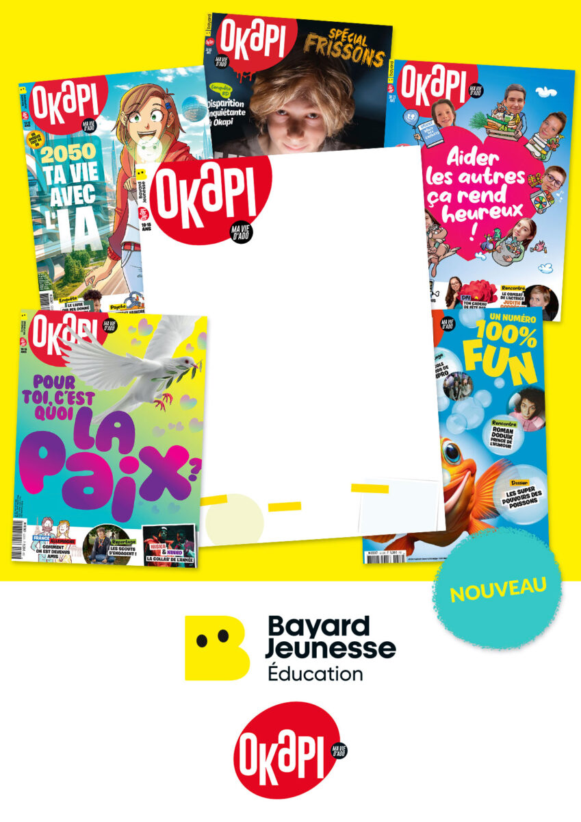 Atelier “Okapi” : Concevoir la “Une” d’un magazine avec un journaliste expert de la rédaction.