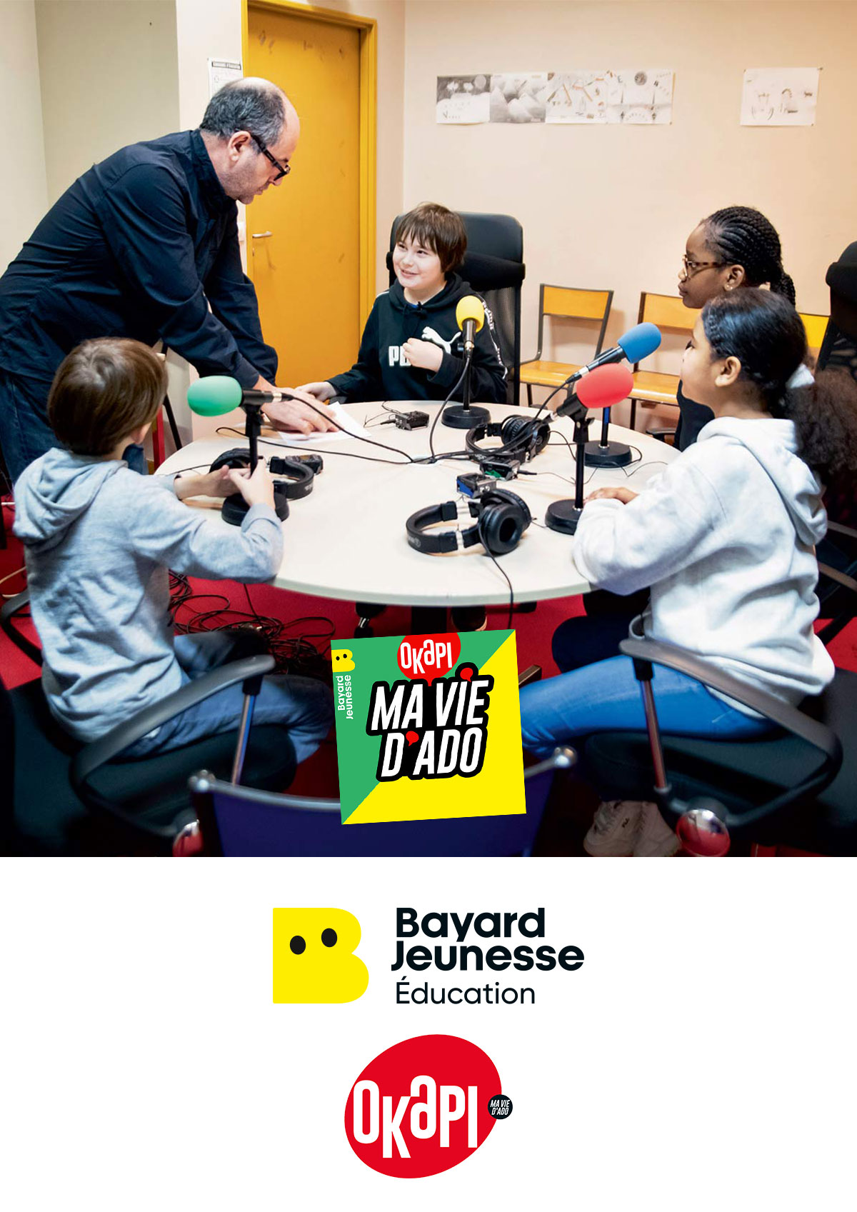 Collège : Des activités d’éducation aux médias avec le pass Culture. L'offre Bayard : réaliser un podcast avec le magazine Okapi.