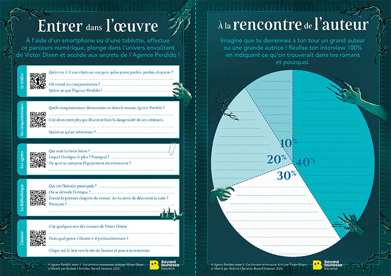 Fiche pédagogique 1 : Entrer dans l'œuvre. “Agence Perdido” : un kit pédagogique pour étudier le livre en classe.