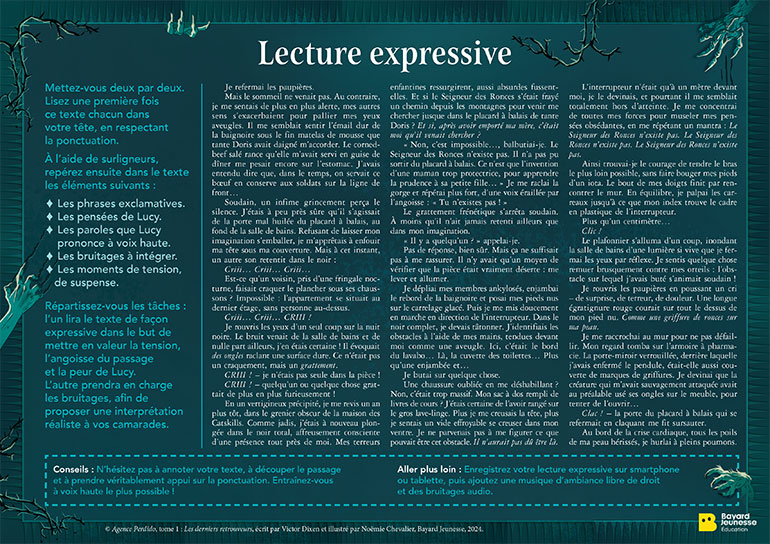 Fiche pédagogique 6 : Lecture expressive. “Agence Perdido” : un kit pédagogique pour étudier le livre en classe.