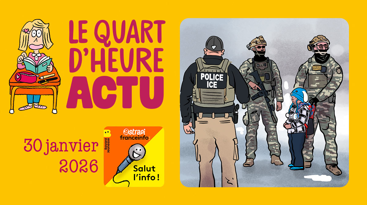 Quart d'heure Actu du 30 janvier 2026. L'ICE aux États-Unis. Illustrations : El don Guillermo et Nikol.