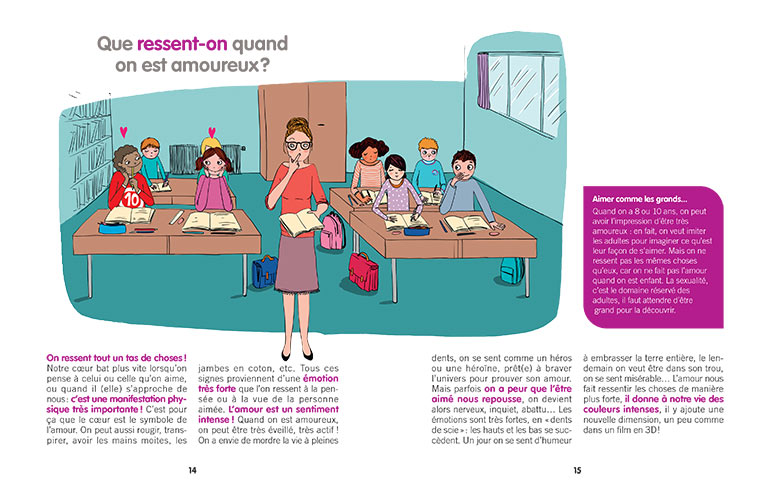 "Que ressent-on quand on est amoureux ? Le petit livre pour tout savoir sur l’amour; éditions Bayard Jeunesse.