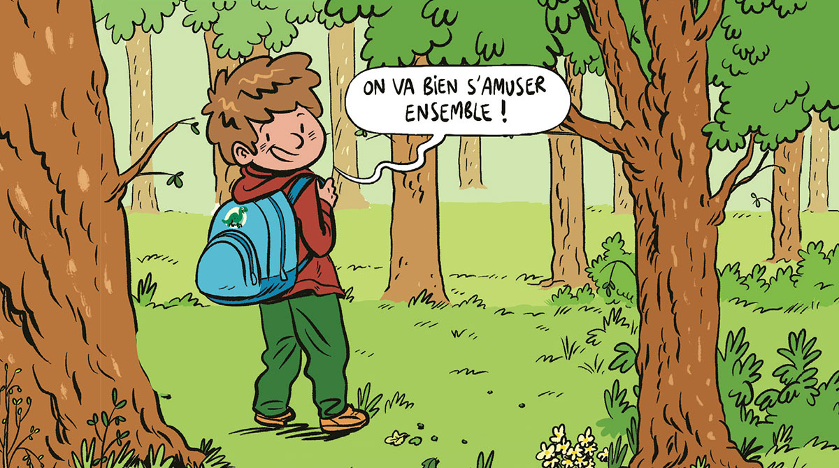 Livret Citeo : des activités pour sensibiliser vos élèves au développement durable. Illustration : Yannick Robert.