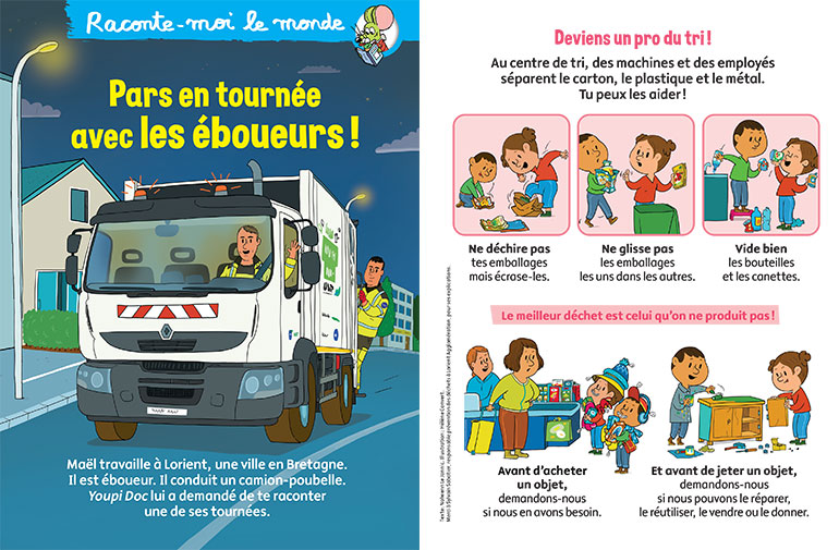 En tournée avec les éboueurs. Extraits du magazine Youpi Doc n°452, mai 2026.