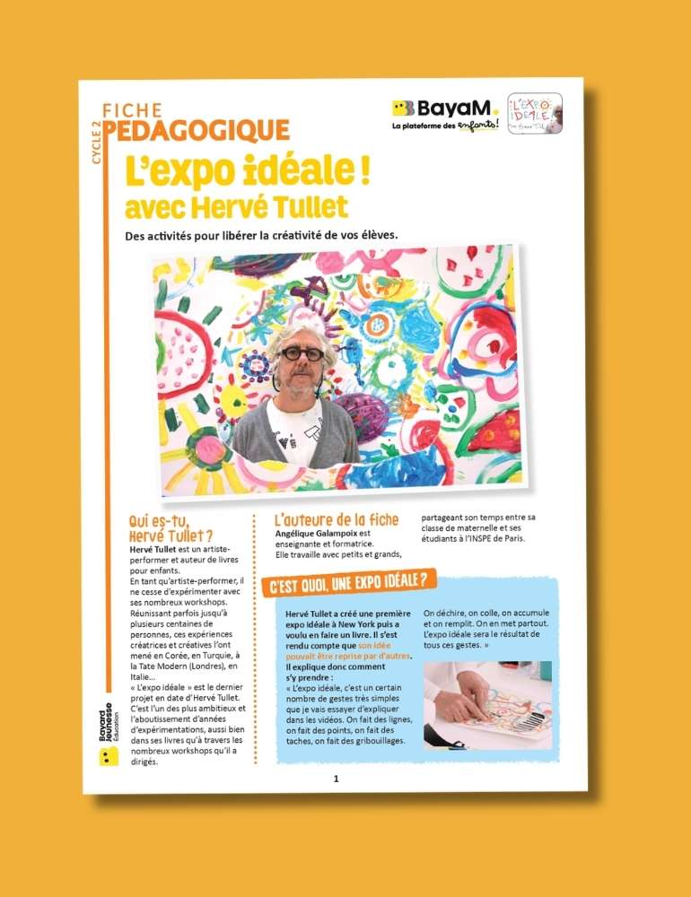 Fiche pédagogique L’expo idéale ! avec Hervé Tullet.